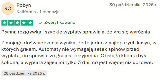 Recenzja Wazamba Casino na Trustpilot - szybkie wypłaty